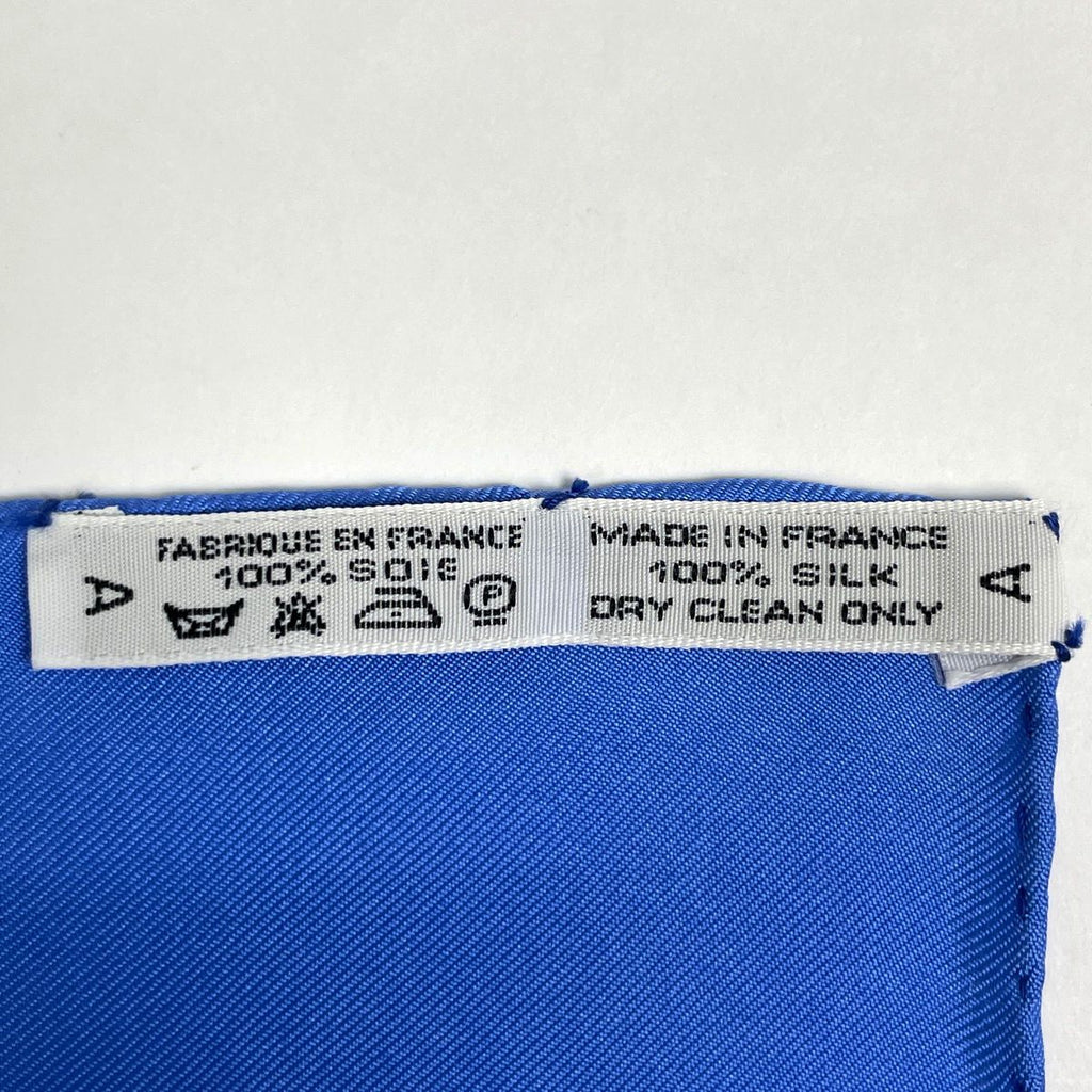 Hermes Carre 90 Vive le Vent Scarf Silk Blue Multicolor