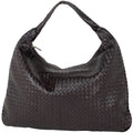 Bottega Veneta Shoulder Bag Intrecciato Leather Brown