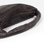 Bottega Veneta Shoulder Bag Intrecciato Leather Brown