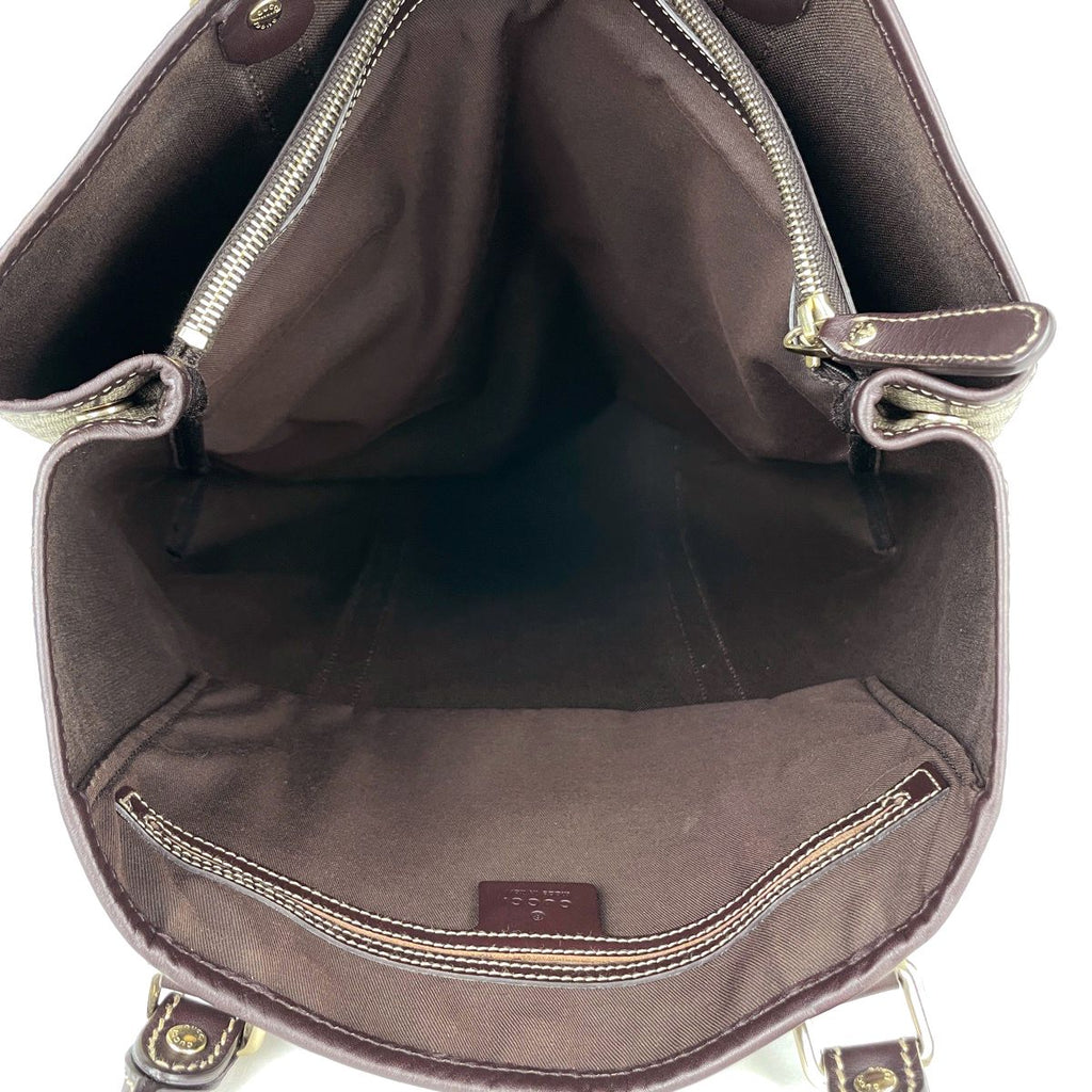 Gucci Tote Bag GG Pattern Brown