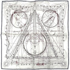 Hermes Petit Carre la Musique Des Spheres Scarf Music Played by Gavroche Silk