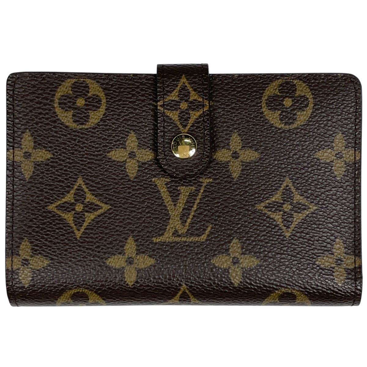 Louis Vuitton Porte Monet Billets Viennois Bifold Wallet Kiss Lock Monogram
