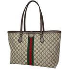 Gucci Ophidia GG Tote Bag Sherry Line Web Supreme Brown