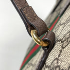 Gucci Ophidia GG Tote Bag Sherry Line Web Supreme Brown