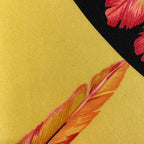 Hermes Carre 90 Brazil Detail Scarf Silk Navy Black Multicolor