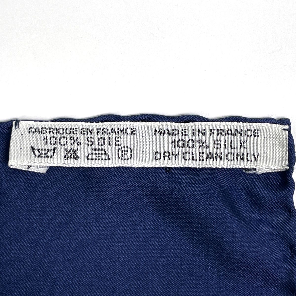 Hermes Carre 90 Brazil Detail Scarf Silk Navy Black Multicolor