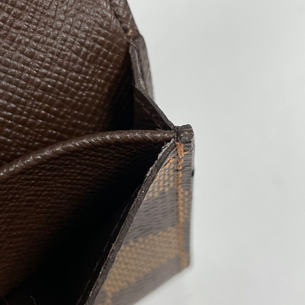Louis Vuitton Envelope Carte de Visite Card Case Passcase Damier Brown
