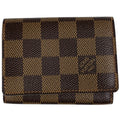 Louis Vuitton Envelope Carte de Visite Card Case Passcase Damier Brown