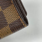 Louis Vuitton Envelope Carte de Visite Card Case Passcase Damier Brown