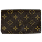 Louis Vuitton Porte Monet Billets Tresor Bifold Wallet Monogram Brown
