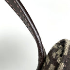 Fendi Shoulder Bag Zucchino Pattern Canvas Brown