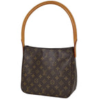 Louis Vuitton Looping MM Shoulder Bag Monogram Brown