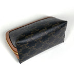 Celine Makeup Pouch Triomphe Brown