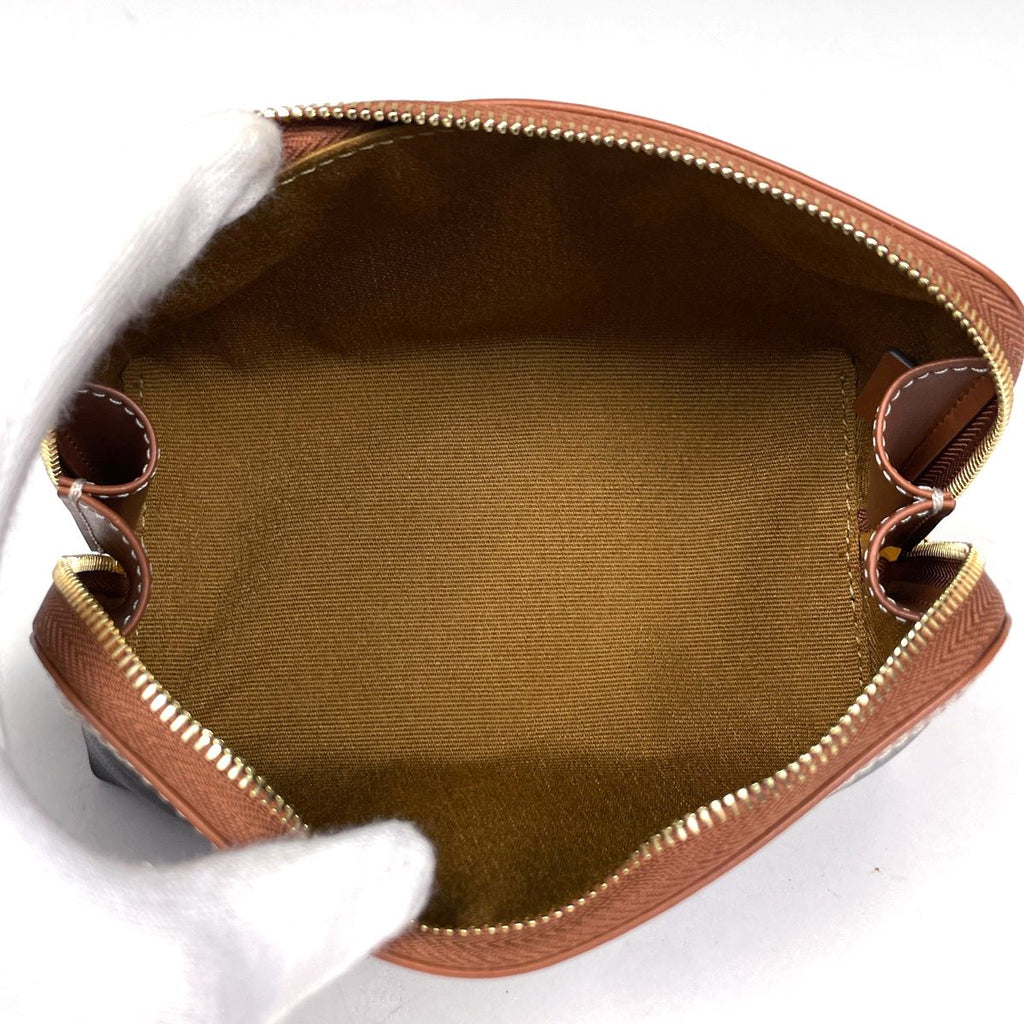 Celine Makeup Pouch Triomphe Brown