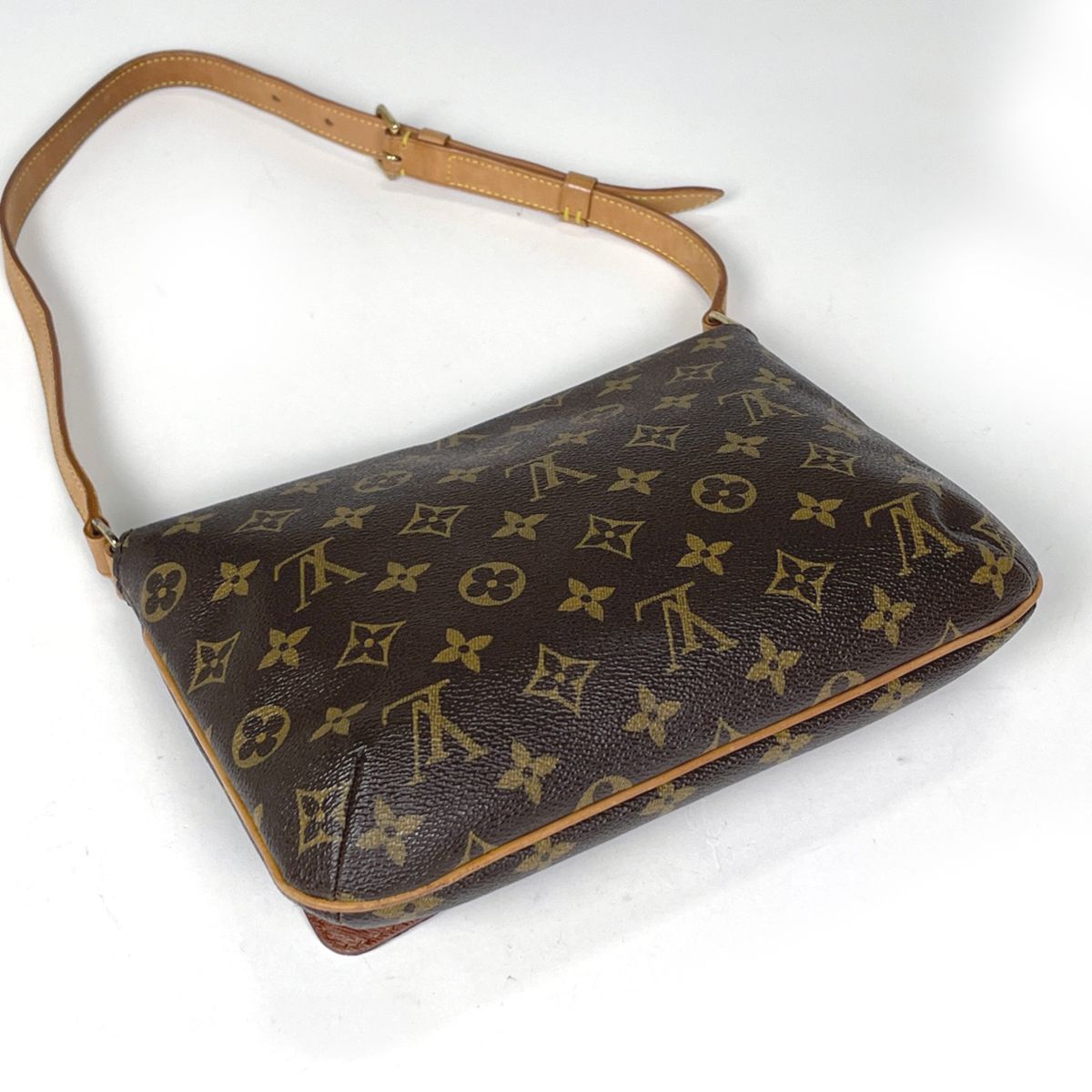 Louis Vuitton Musette Tango Shoulder Bag Short Monogram Brown