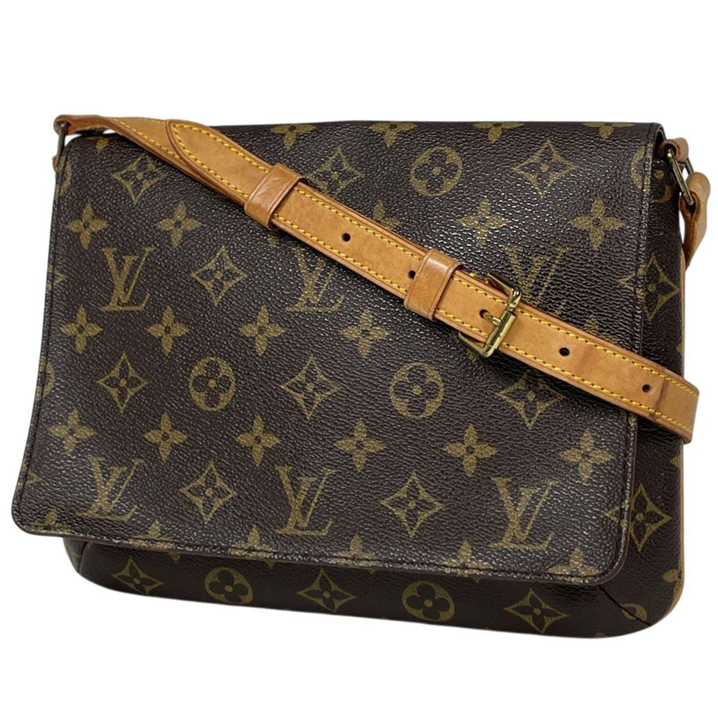 Louis Vuitton Musette Tango Shoulder Bag Short Monogram Brown