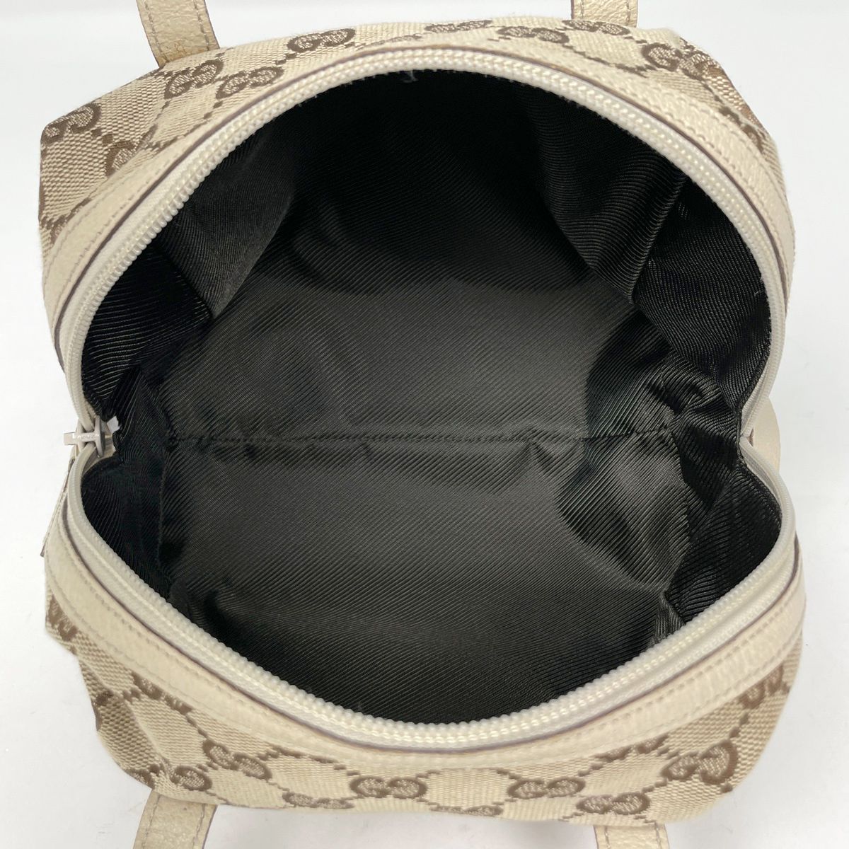Gucci Handbag GG Pattern Canvas Beige White