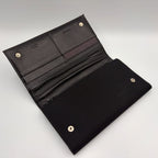 Prada Tessuto Nylon Black Wallet Silver
