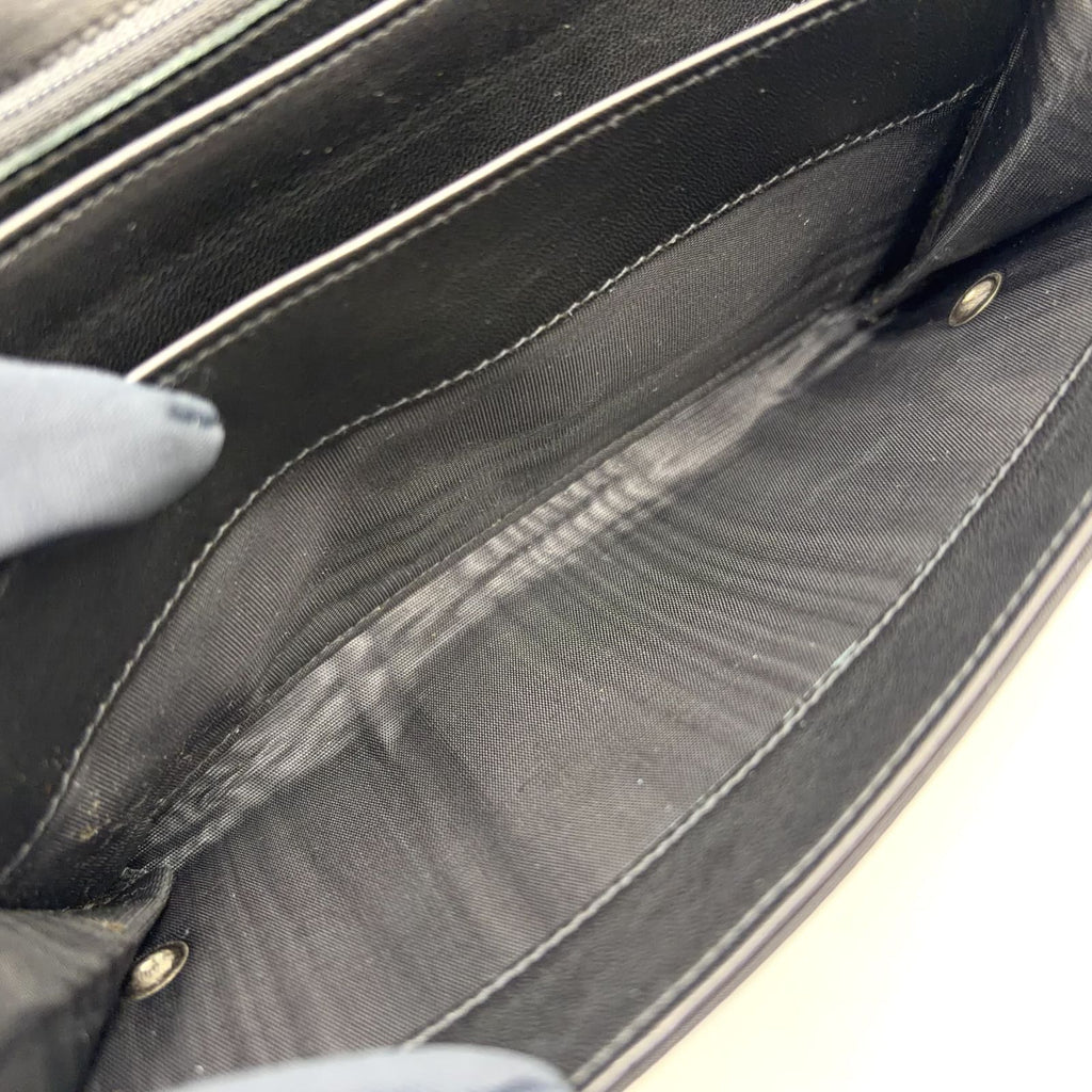 Prada Tessuto Nylon Black Wallet Silver