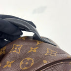 Louis Vuitton Palm Springs PM Monogram Leather Brown Black Backpack Gold