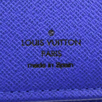 Louis Vuitton Portefeuille Brazza Epi Leather Black Blue Bifold Wallet