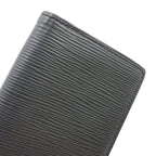 Louis Vuitton Portefeuille Brazza Epi Leather Black Blue Bifold Wallet
