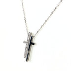 Gucci Diamond Separate Cross Necklace Pave