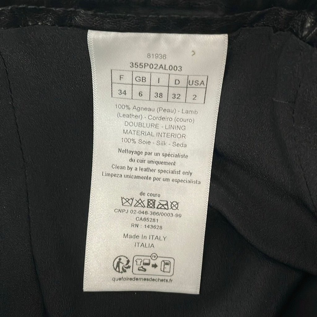 Dior Pants US 2 Black Silk — view 5