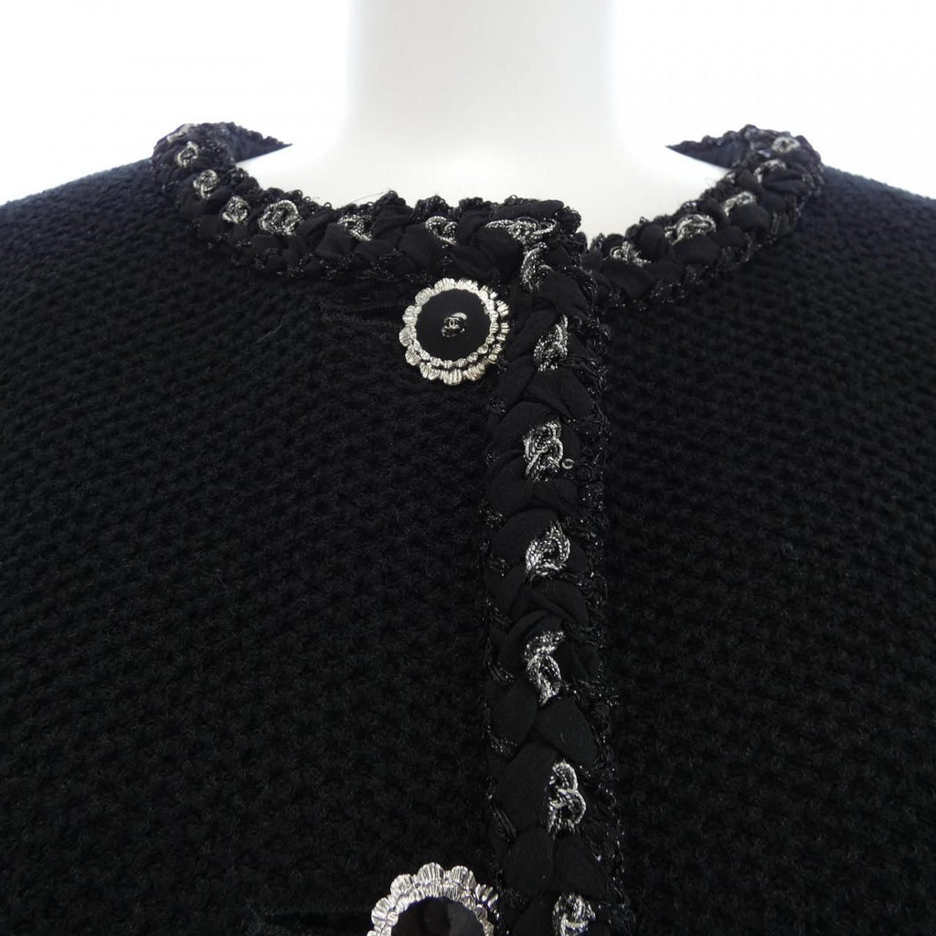 Chanel Collarless Jacket Black — view 6