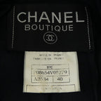 Chanel Vintage Coat Navy — view 4