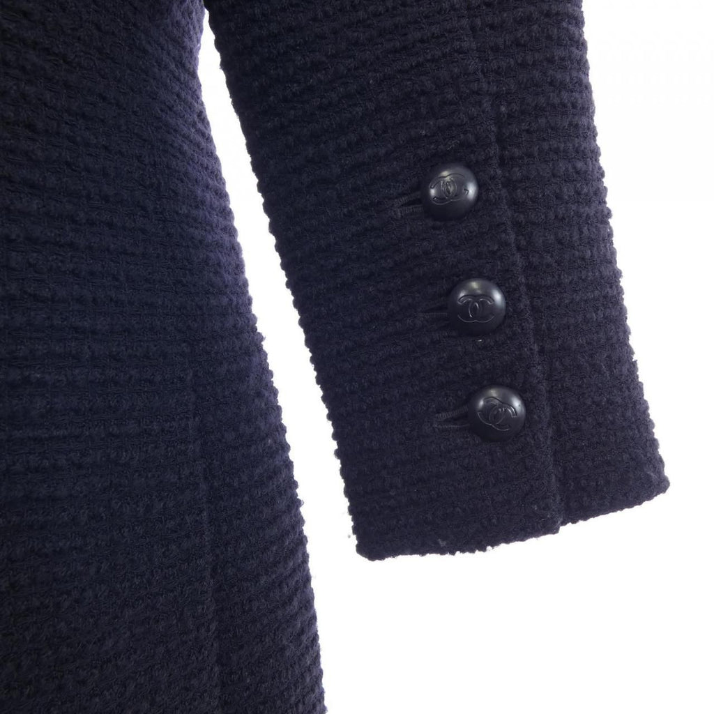 Chanel Vintage Coat Navy — view 6