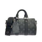 Louis Vuitton Monogram Eclipse Reverse Keepall Bandouliere 25 Boston Bag