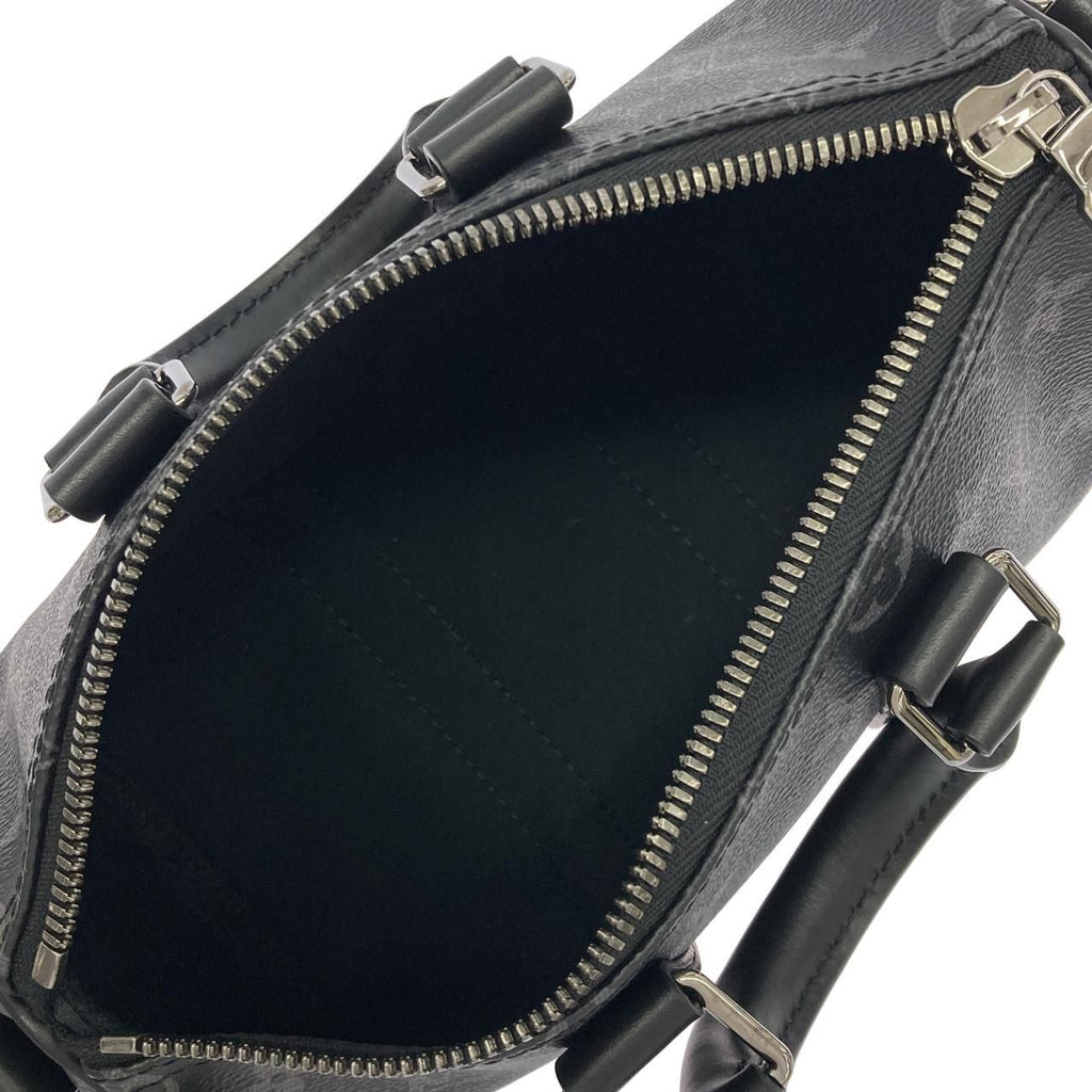 Louis Vuitton Monogram Eclipse Reverse Keepall Bandouliere 25 Boston Bag