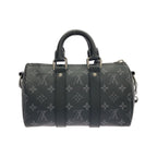 Louis Vuitton Monogram Eclipse Reverse Keepall Bandouliere 25 Boston Bag