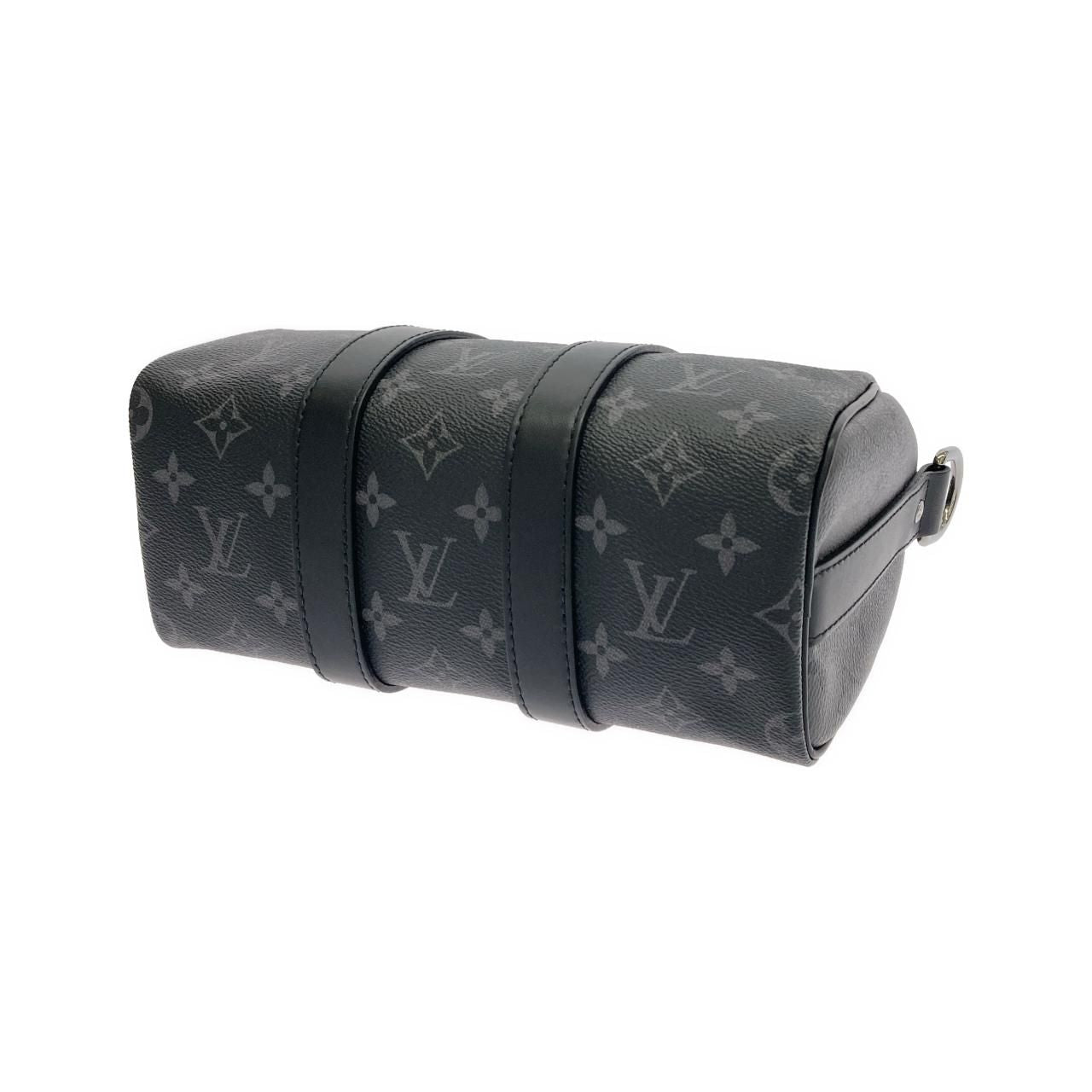 Louis Vuitton Monogram Eclipse Reverse Keepall Bandouliere 25 Boston Bag