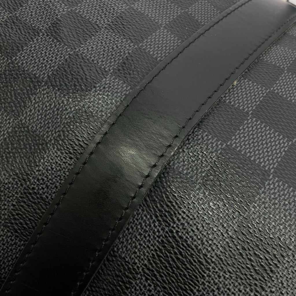 Louis Vuitton Damier Graphite Keepall Bandouliere 55 Boston Bag
