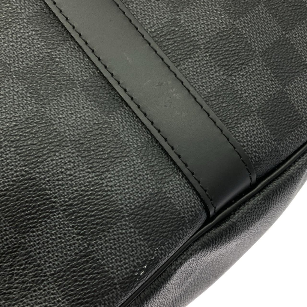 Louis Vuitton Damier Graphite Keepall Bandouliere 55 Boston Bag