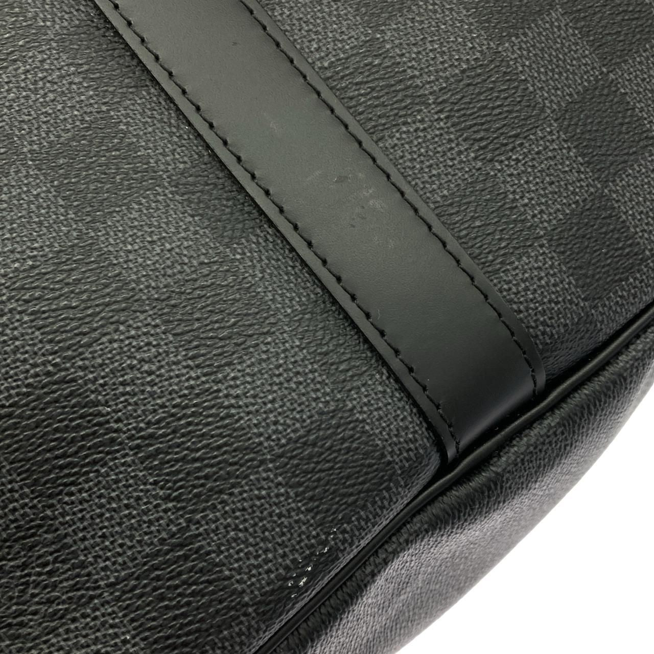 Louis Vuitton Damier Graphite Keepall Bandouliere 55 Boston Bag