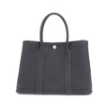 Hermes Garden Party 30 Black Silver Tote Bag