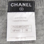 Chanel Knit Sweater Gray — view 4