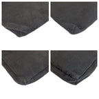 Gucci Black Silver GG Canvas Leather Belt Bag Waist Pouch