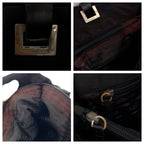 Prada Tessuto Black Silver Nylon Leather Tote Shoulder Bag