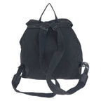 Prada Tessuto Black Silver Nylon Leather Backpack
