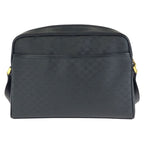 Gucci Vintage Micro GG Black Gold Leather Shoulder Bag