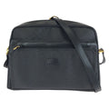 Gucci Vintage Micro GG Black Gold Leather Shoulder Bag