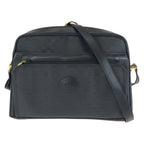 Gucci Vintage Micro GG Black Gold Leather Shoulder Bag
