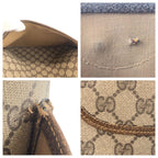 Gucci Sherry Line Beige Brown GG Supreme Canvas Leather 347 02 003 Tote Bag
