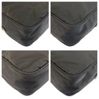 Prada Tessuto Black Silver Nylon Shoulder Bag Pochette