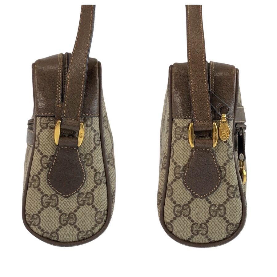 Gucci Vintage Sherry Line GG Supreme Canvas Shoulder Bag Pochette