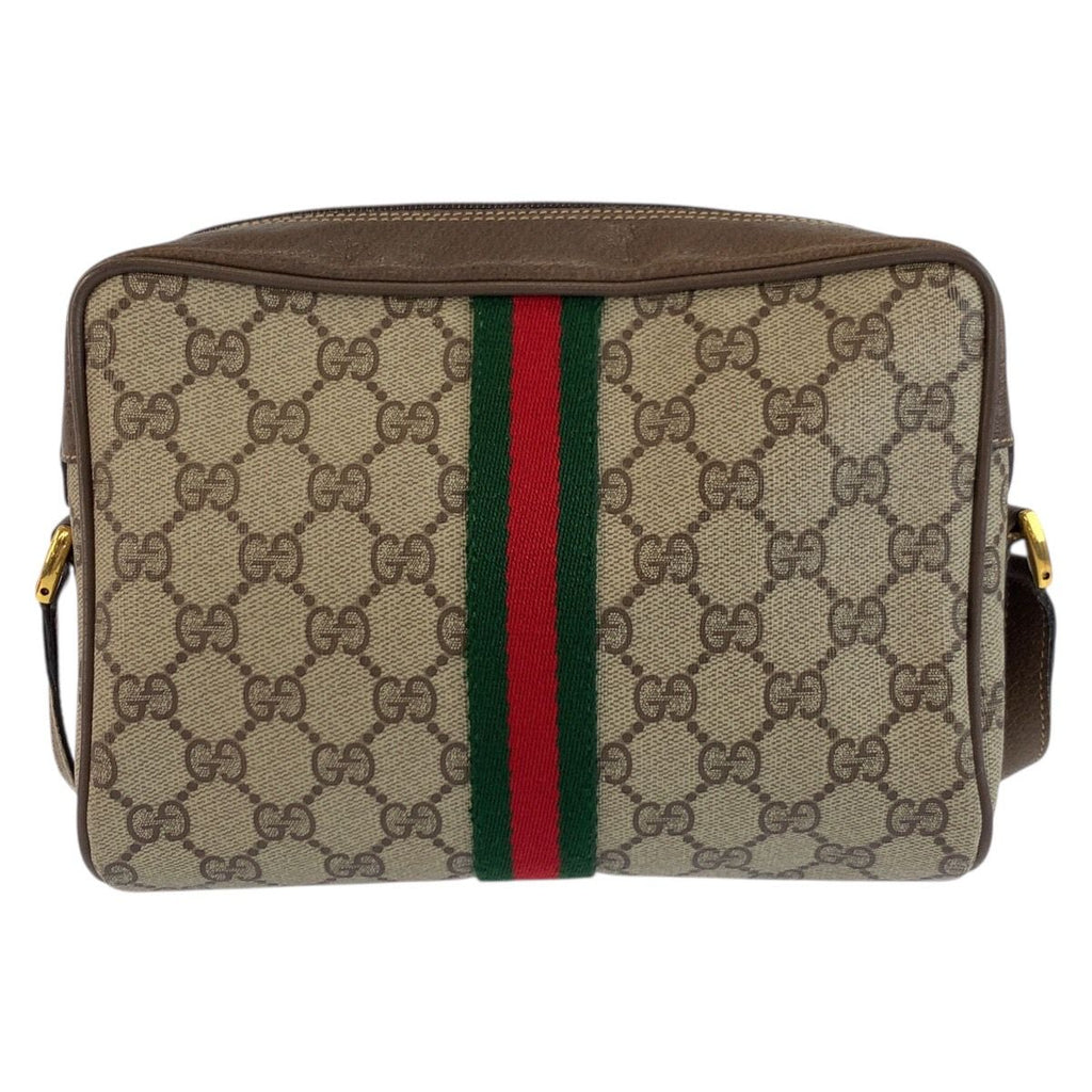 Gucci Vintage Sherry Line GG Supreme Canvas Shoulder Bag Pochette